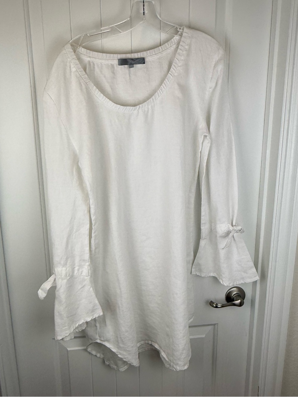 Claridge + King White 100% Linen Dress sz L